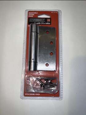 1002316493 Everbilt 1002 316 493 Adjustable Spring Hinge 4 Inch With Radius Satin Chrome Finish