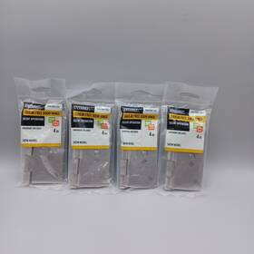 1005-694-747 Everbilt Squeak-free Door Hinge Satin Nickel With Hardware 4 Inch X 1/4 Radius 4pc