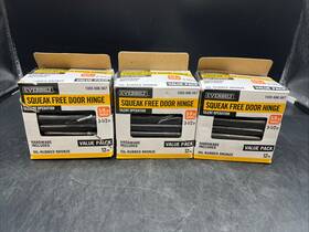 1005686067 Everbilt Lot Of 3 12-pack Squeak-free Door Hinge Oil-rubbed Bronze 3-1/2 Inch X5/8
