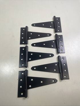 Hhst05bkw Everbilt 13537 Dutchland 6 Pack Of 5 Inch Black Gate Tee Hinge Straight T