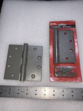 138405 Everbilt Lot Of 2 4-1/2 Inch X Commercial Grade Door Hinges Prime Coat
