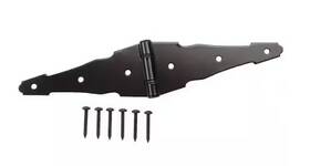 15028 Everbilt 8 Inch Black Heavy Duty Decorative Strap Hinge 101 990 Brand New