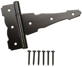 15029 Everbilt 4 Inch Black Heavy Duty Decorative Tee Hinge