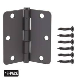16541 Everbilt Door Hinge 3-1/2 Inch X1/4 High-quality Steel Squeak-free Mortise Black