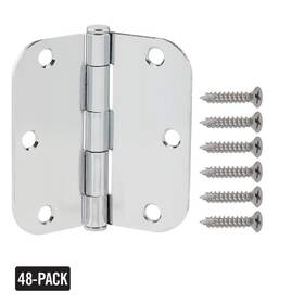 16670 Everbilt Chrome Interior Door Hinge Value Pack 3-1/2 Inch X 5/8 Radius 48-pack