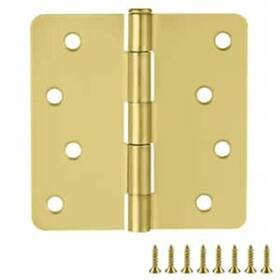 16740 Everbilt 48 Pieces 3-1/2 Inch Square Corner Satin Brass Door Hinge Value Screws Included