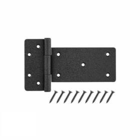 20066 Everbilt Gate Tee Hinge 6 In X 4 Matte Black Modern Look Heavy Duty Steel