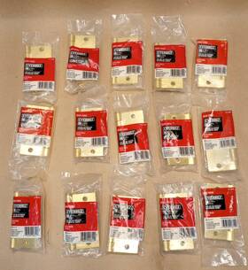 237-042 Everbilt Lot Of 15 Interior Door Hinges 3 1/2 Inch Radius Satin Brass 237 009