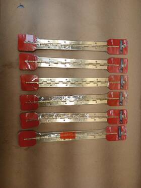 270187 Everbilt Lot Of 6 1-1/16 Inch X 12 Bright Brass Continuous Piano Hinge 270 187