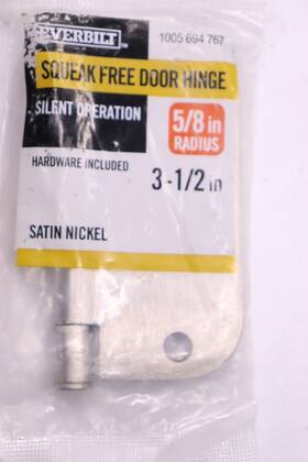 1005694767 Everbilt 28706 Squek Free Door Hinge Satin Nickel 5/8 Inch Radius 3-1/2