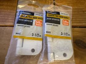 1005686045 Everbilt 28796 Lot Of 2 Squeak-free Door Hinge White 3-1/2 Inch X 5/8 Radius
