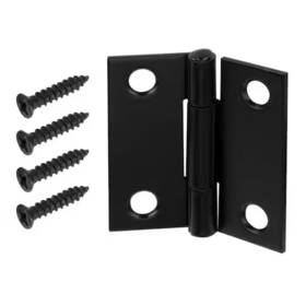 28877 Everbilt 5 Pack 1-1/2 Inch Matte Black Non-removable Pin Narrow Utility Hinge
