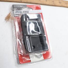 28886 Everbilt Adjustable Spring Hinge Steel Matte Black 4 Inch X 5/8 Radius