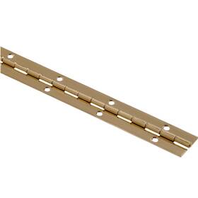 28956 Everbilt 2 Inch X 12 Square Radius Satin Brass Continuous Hinge Durable Steel