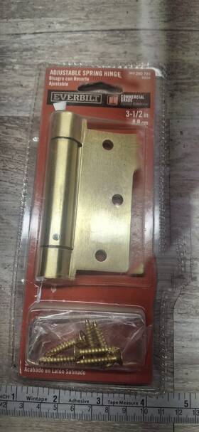 290-793 Everbilt 3-1/2 In Adjustable Spring Commercial Grade Hinges 2 Packs 290 793