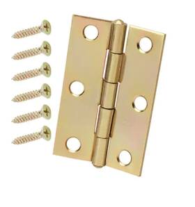 29057 Everbilt 10 Pack 2-1/2 In Satin Brass Door Cabinet Narrow Utility Hinges