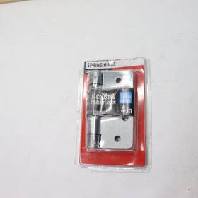 29196 Everbilt 4 Inch X 1/4 Radius Satin Chrome Adjustable Spring Door Hinge