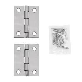 29197 Everbilt 6pk 2 Inch Stainless Steel Narrow Utility Hinges Non-removable Pin