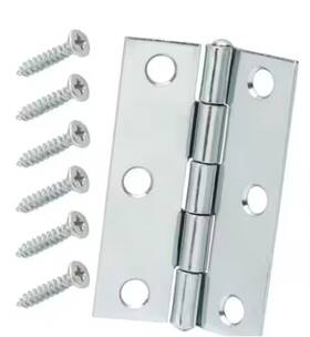 29317 Everbilt Lot Of 4 2 Non-removable Pin Narrow Utility Hinge Zinc-plated 2-1/2 Inch