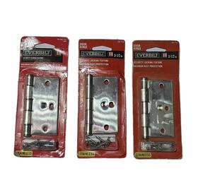 307-458 Everbilt Lot Of 3 3-1/2 Inch Stainless Door Hinge 260 755