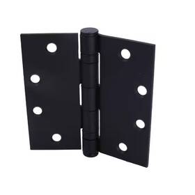 Everbilt 313022475450 4-1/2 Inch Square Radius Matte Black Commercial Grade With Ball Bearing Hinge