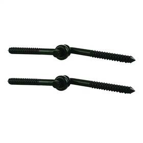 Everbilt 313042340332 2-pack 4 Inch Screw Hk Eye Hinge Blk