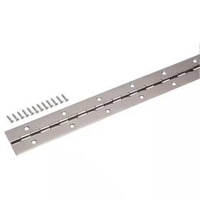 Everbilt 445023132131 1-1/2 Inch X 72 Bright Nickel Continuous Hinge
