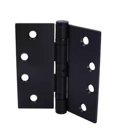 Everbilt 445023935930 4 Inch Square Radius Matte Black Commercial Grade With Ball Bearing Hinge