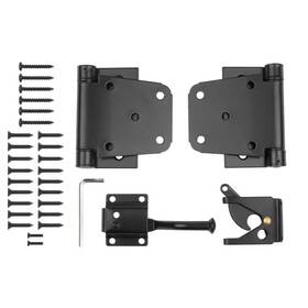 Everbilt 445036787793 Black Self-closing Gate Kit