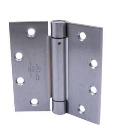 Everbilt 445045239290 4-1/2 Inch Square Radius Satin Chrome Adjustable Spring Door Hinge