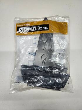 465-574 Everbilt 2-pk Heavy Duty Decorative Tee Hinge Black 10 Inch 465 574