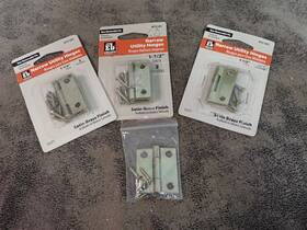 613541 Everbilt 1-1/2 Inch Satin Brass Non-removable Pin Utility Hinge 6-pk Bn326