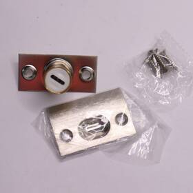 630627 Everbilt Adjustable Ball Latch Catch Kit Satin Nickel