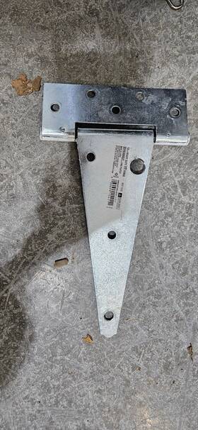 697508 Everbilt Heavy Duty Tee Hinge Zinc Plated Steel 10 Inch X 6-1/2 - Quantity 12