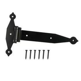 Everbilt 705353926198 12 Inch Black Heavy Duty Steel Tee Hinge Gate Door Shed Hardware