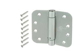 710695 Everbilt 4 Inch X 5/8 Radius Satin Chrome Adjustable Spring Door Hinge
