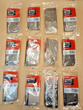 711-755 Everbilt Lot Of 12 711 755 Oil-rubbed Bronze Finish 5/8 Inch Radius Corner Hinge 4