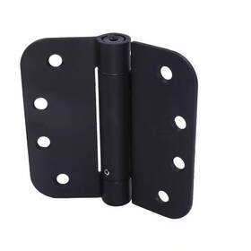 Everbilt 711181253979 4 Inch X 5/8 Radius Matte Black Adjustable Spring Hinge