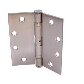Everbilt 711181598483 4-1/2 Inch Square Radius Satin Nickel Commercial Grade With Ball Bearing Hinge
