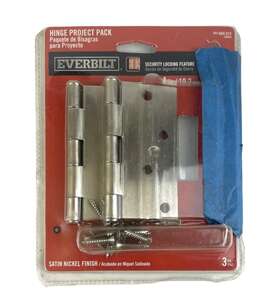 806813 Everbilt New Open Package 4ftft Satin Nickel Finish Hinge Project Pack 806 813