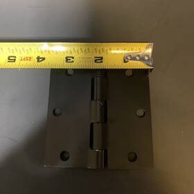 Dh3535bk00 Everbuilt 5 Everbilt Mortise Door Hinge Matte Black Steel 5/8 Inch Radius X 3-1/2