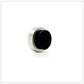 Evi Herrajes 435336618148 Wall/handle Adhesive Doorstop 0.9ftft X 0.55ftft Black Rubber V2a Stainless