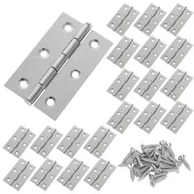 Expery 608571117495 30pcs 2.75 Inch X 1.7 Stainless Steel Hinges Small Folding Butt Sliver Ca