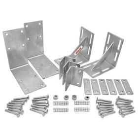 3005.5522 Extreme Max Corner Dock Hardware Kit Heavy-duty Galvanized Silver 1/2-box