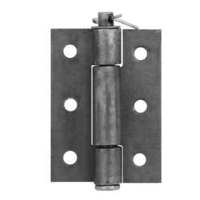 Fanmao 762983849181 6 Pcs 3-1/4 Inch X2 Weld On Butt Gate Hinge Steel Weldable Metal Hinges Wit