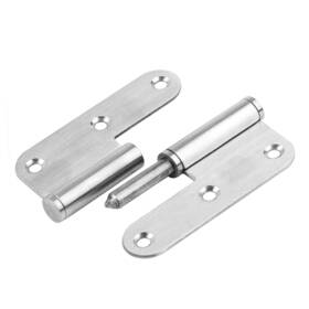 Fanmao 762983849877 6 Pcs 3-1/2 Inch X 2-1/2 Door Hinges H-shaped Lift Off Hinge 201 Stainless Steel