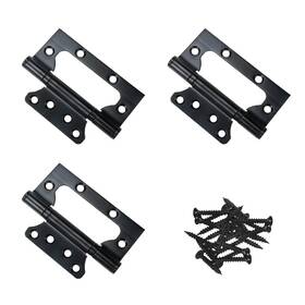 Farboat 779712974670 3pcs Door Flush Hinges 4 Inch X1.5 Bifold Hinge Ball Bearing Non-mortise 304 Stai