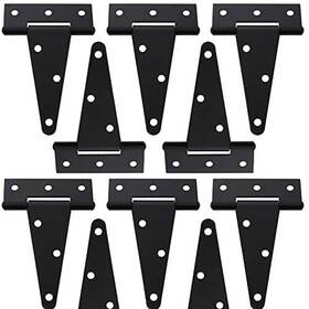 Fengwu 695510129527 10 Pack 4 Inch T-strap Shed Heavy Duty Hinge Door Barn Gate Strap Hin