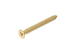 Ps102sb Fhc Wall Mount Backplate Screws Phillips Head #10 X 2 Inch Satin Brass 10 Pack