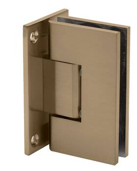 Venf1bbrz Fhc Venice Adjustable Square Wall Mount Hinge Full Back Plate Brushed Bronze